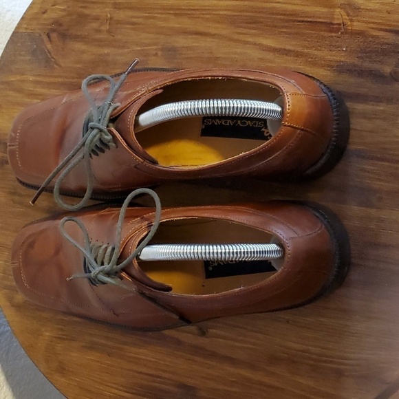 Stacy Adams- Mens Vintage Leather Square Toe Oxfords Business Casual Sz.9 main image 7